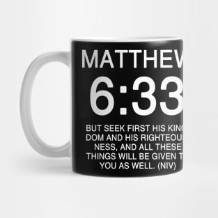 Matthew 6:33 Bible Verse Text NIV Mug